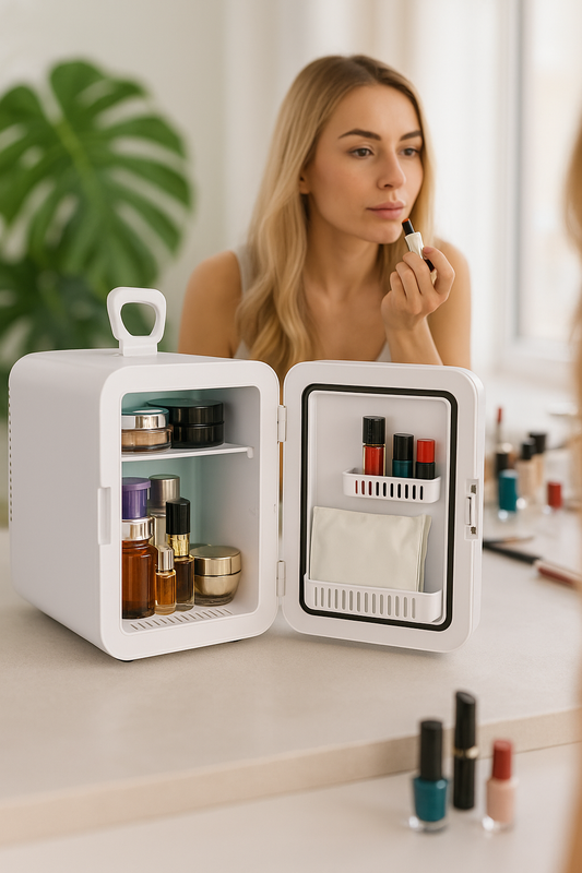 Mini réfrigérateur à maquillage